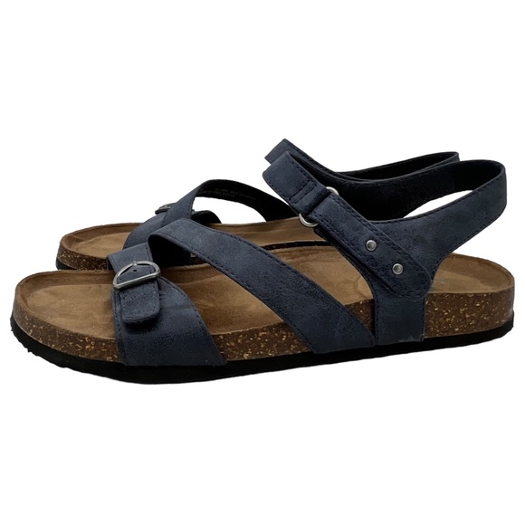 Yuu Shoes Yuu Phebe Vegan Leather Sandals Shoes 95 Blue Poshmark